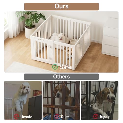 everfront Pet Playpen in 24", White