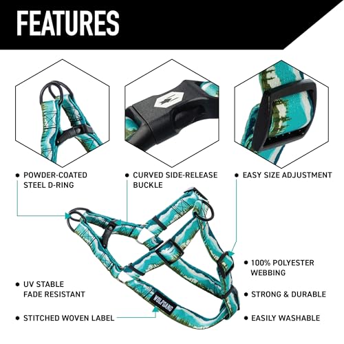 Wolfgang Man & Beast Animal Harness in Small (5/8 Inch x 12-18 Inch), GreatEscape Print