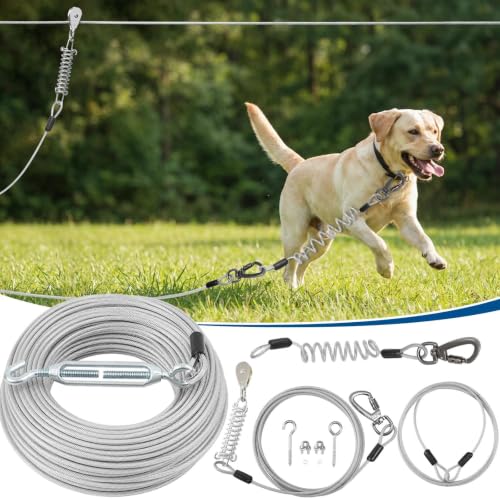 Duckygoo Leash in 100FT+10FT,250LBS, Silver