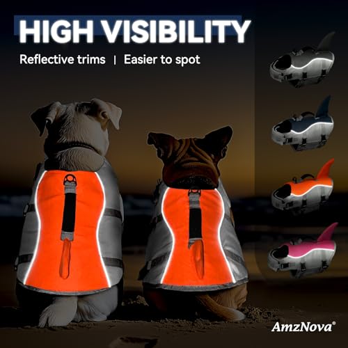 AMZNOVA Pet Apparel in XS: 13-18in (Chest Girth), Bright Orange