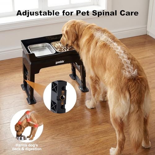 ZOMISIA Pet Feeder in 1.6L, Black