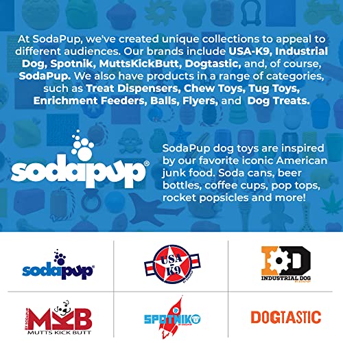 SodaPup Pet Toy in Medium, Pop Top Orange