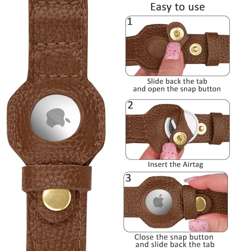 BUDKAS Animal Collar in XS, 9"-12" Neck Fit, Brown