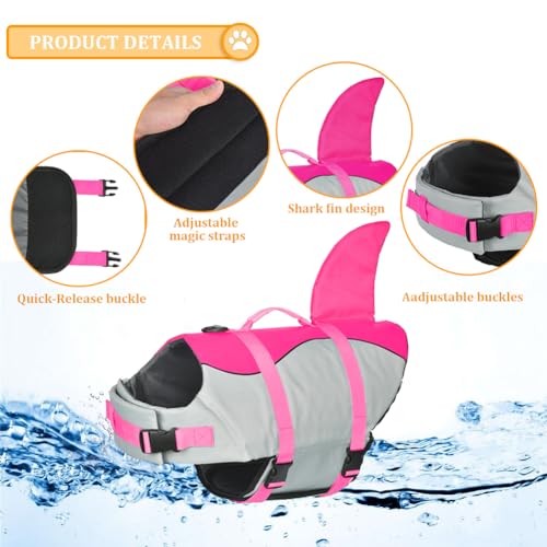 Doglay Pet Apparel in X-small, Pink-Shark
