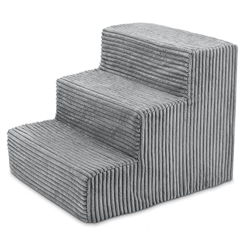 Best Pet Supplies Animal Stair in H: 13.5 Inches, Gray