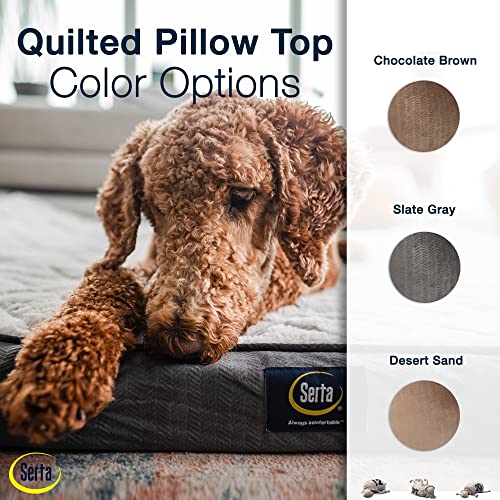 Serta Pet Bed Mat in Large, Chocolate Brown