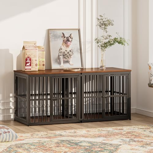Lyromix Animal Cage in 26.9"L x 20.9"W x 24.0"H, Walnut