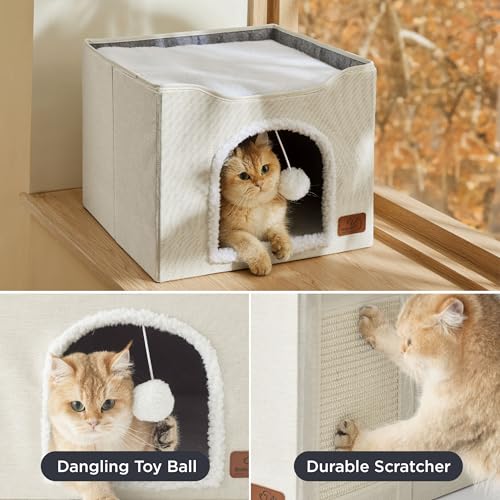 Bedsure Pet Activity Structure in Single, Ivory