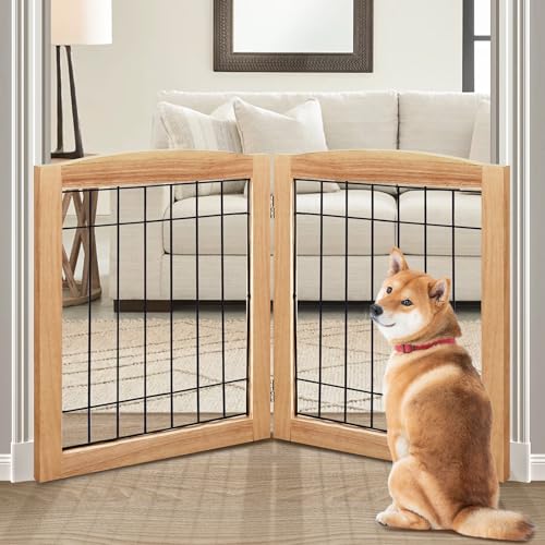 LZRS Temporary Gate in 24"Height-2 Panel, Natural
