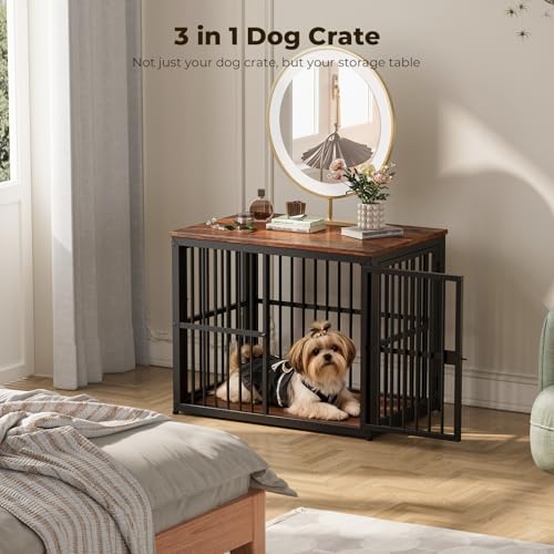 Lyromix Animal Cage in 33.1"L x 22.1"W x 26.0"H, Brown