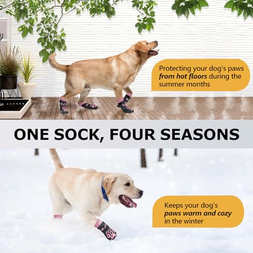 ROUWINNE Paw Hoof Protector in XS(Pack of 4), Dark Grey and Pink