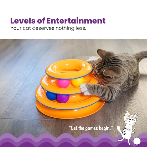 Catstages Pet Toy in One-Size, Tower Of Tracks