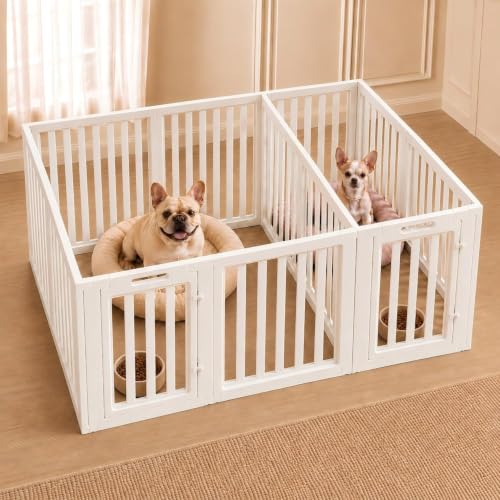 everfront Pet Playpen in 24", White