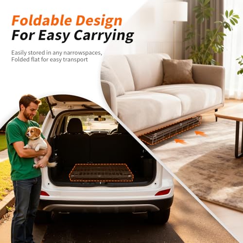 FDW Animal Cage in 24.0"L x 16.0"W x 19.0"H, Dark Black