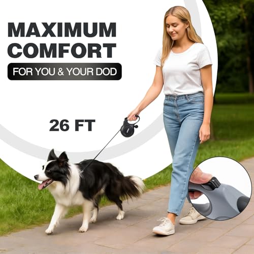 Pina Leash in 26 ft, Black