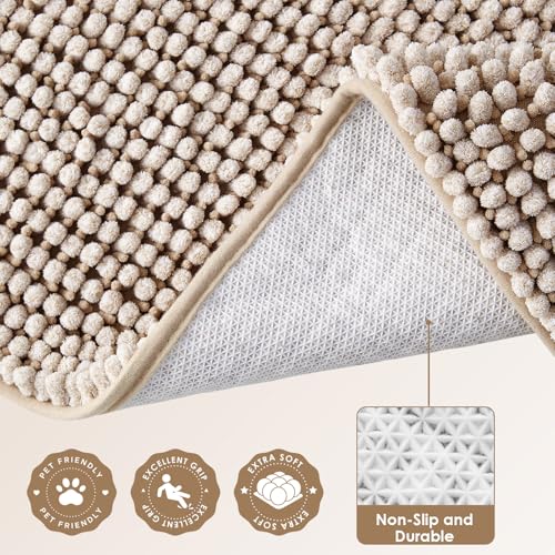 EHEYCIGA Pet Bed Mat in 24x16inch, Beige