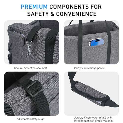 BJOP Pet Seat in Small, Grey