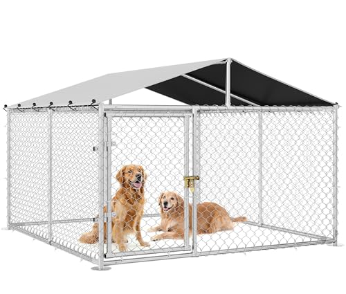 DWVO Animal Cage in 7.5' x 7.5', Silver