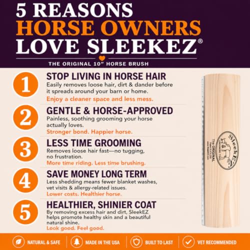 SleekEZ Hair Brush in 10 Inch, Multi-colored