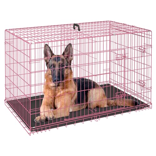 FDW Animal Cage in 48.0"L x 29.0"W x 31.0"H, Pink
