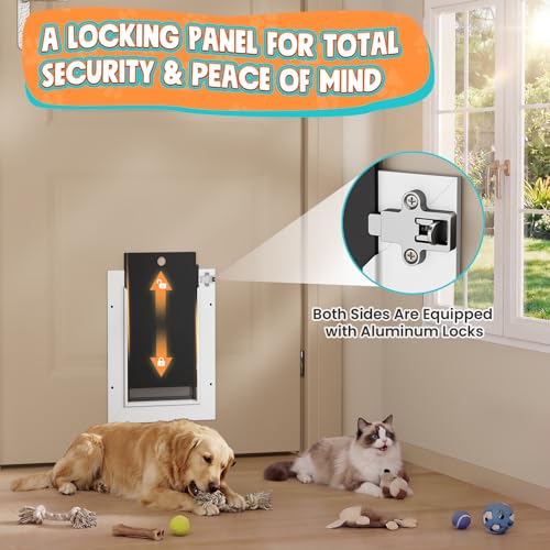 Tiylibe Pet Door in Small, White