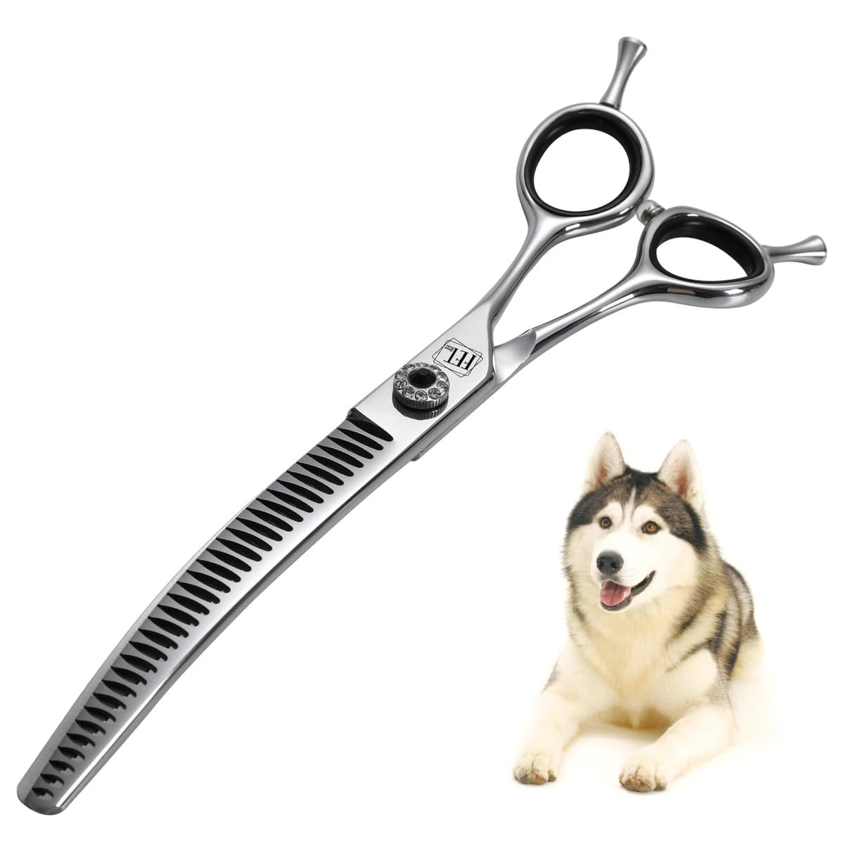 FENICE TOTEM Scissors in 7.0 inch, Curved Chunker