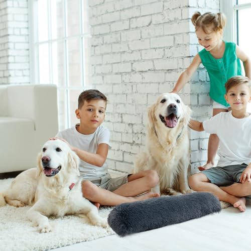 HOMBYS Pet Bed Mat in 25"x8"x4", Dark Grey