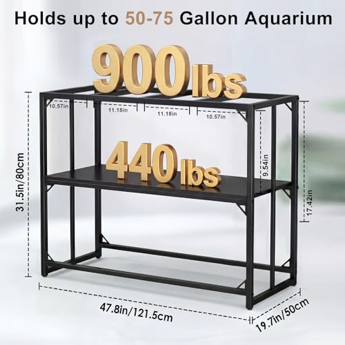 MEWSDEN Item Stand in (50 Gallon)47.8"x19.7", Black