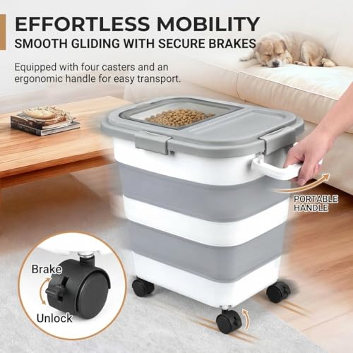 VORNOSI Food Storage Container in Large, gray and white
