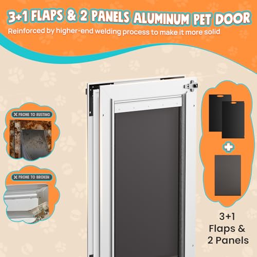 Tiylibe Pet Door in Medium, White