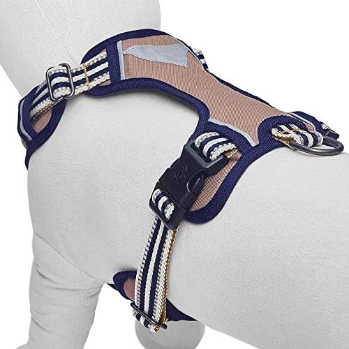 Blueberry Pet Animal Harness in Small, Dark Green&Pink