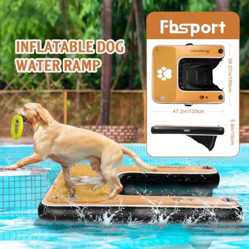FBSPORT Ramp in 47"*39"*6", Black&wood Grain