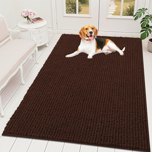 OLANLY Pet Bed Mat in 59" X 35", Brown