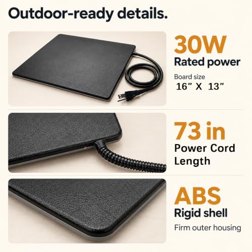 PetTemp Pet Bed Mat in M: 16" x 13", Black