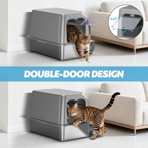 WoofiGo Litter Box in Extra Large, 14 - Light Gray (Pack of 1)