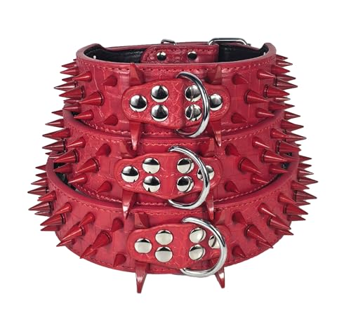 Kawagogo Animal Collar in Width:2'' Adjust:17''-20'', Red