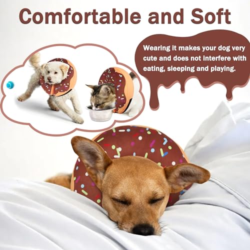 Cneo Animal Recovery Collar Cone in S（neck 4"-7"）, Brown