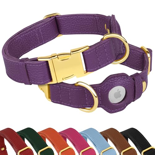 BUDKAS Animal Collar in XS, 9"-12" Neck Fit, Purple