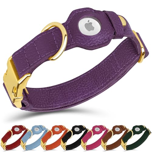 BUDKAS Animal Collar in XS, 9"-12" Neck Fit, Purple