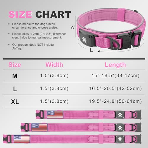 YaoTya Animal Collar in M(15"-18.5"), Pink