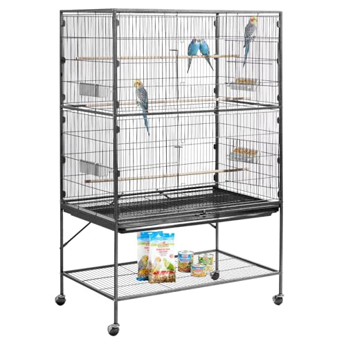 VEVOR Animal Cage in 36.6"L x 22.8"W x 59.5"H, Black
