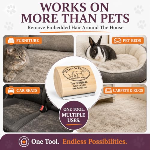 SleekEZ Hair Brush in 5 Inch - (2 Pack), Multi-colored