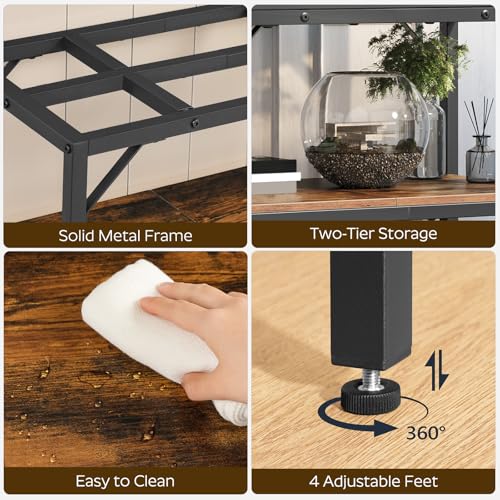 MAHANCRIS Item Stand in 20 Gallon, Rustic Brown