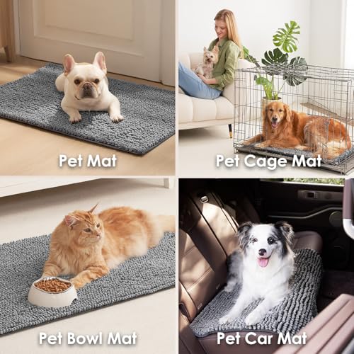 EHEYCIGA Pet Bed Mat in 24x16inch, Grey