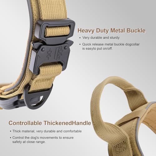 YaoTya Animal Collar in M(15"-18.5"), Khaki