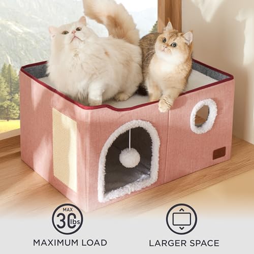 Bedsure Pet Activity Structure in Widen, Pink