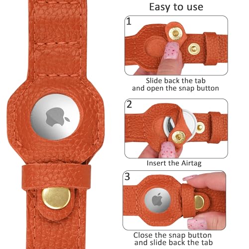 BUDKAS Animal Collar in XS, 9"-12" Neck Fit, Orange