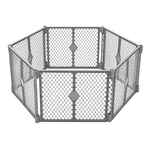 MYPET Pet Playpen in 6-Panel, Fieldstone