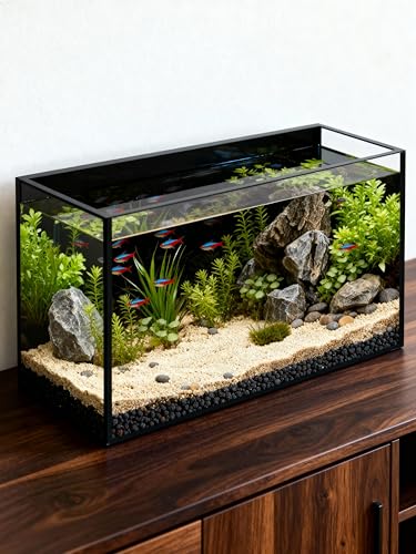 minilake Vivarium in 5 Gallon, Black