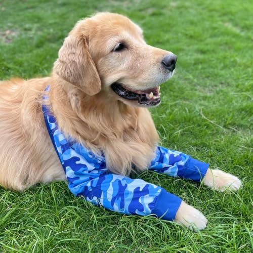 Harikaji Pet Supplies in L-Length 9'' Girth<8.2'', Blue Camo (Pad Upgrade)